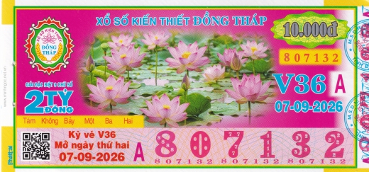 Mẫu vé số đối chiếu 2026 09 07miennam Dongthap  - Xổ Số Kim Ngân